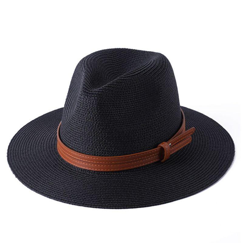 Men's and Women's Spring and Summer Sun Hats, Panama Straw Hats, Men's Simple and Fashionable Sun Hats, Top Hats, Fishing Hats