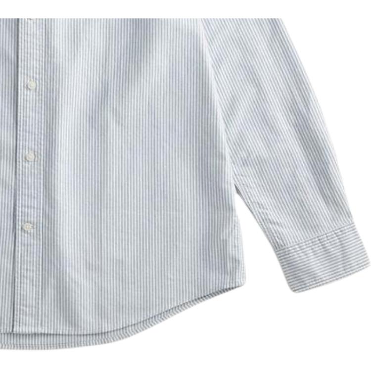 Tommy Hilfiger Striped Brand Logo Button Long Sleeve Shirt Men shirts MW41249000-0CE