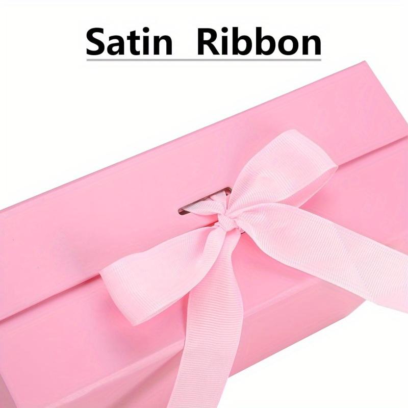 2pcs,26*19*8cm,10.24*7.5*3.15 Inches,Gift Box with Lid,with Ribbon and Magnetic Seal,Thickened White Cardboard,Hard Box with Flap,Folding Box