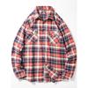 Retro Casual Brushed Long Sleeve Export Plaid Shirt