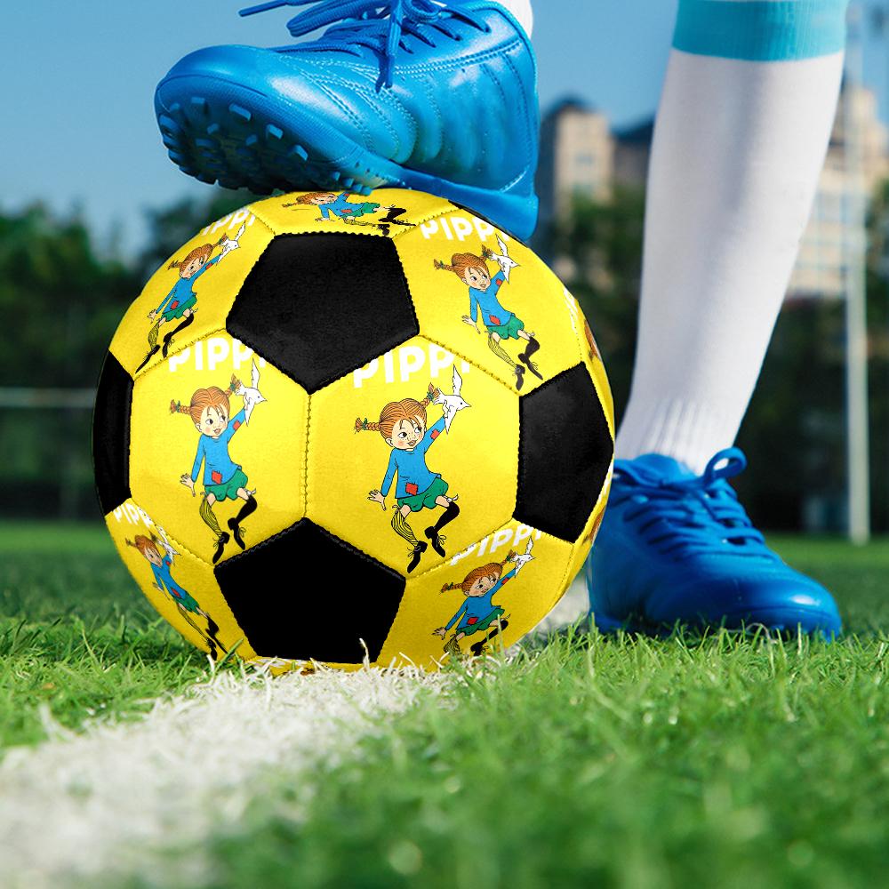 Pippi Longstocking Theme Size 5 Soccer Ball, Suitable for Both Indoor and Outdoor Matches, a Gift Suitable for Everyone.