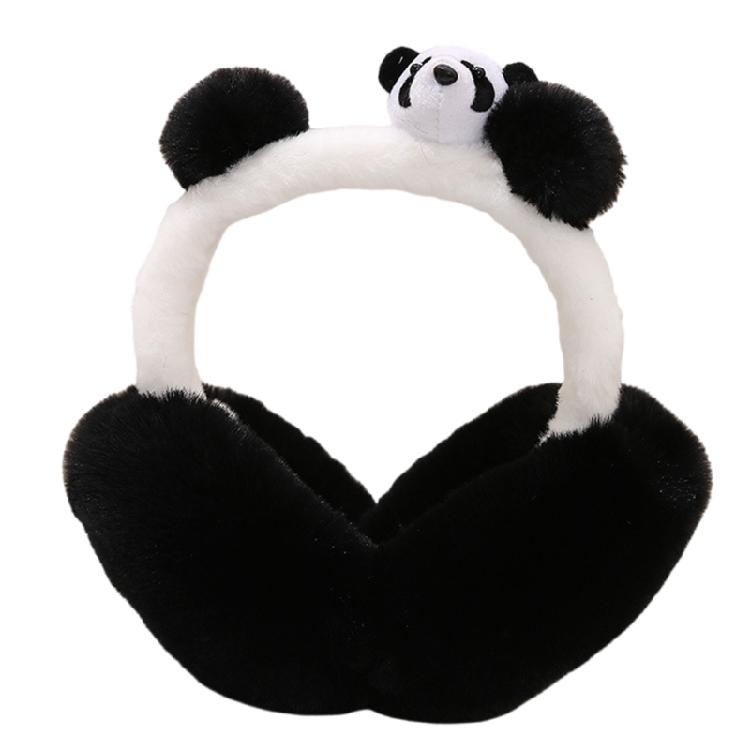 Adjustable Ear Warmer Warmth Cartoon Panda Ear Muffs Thicken Warm Ear Covers for Cold Weather Various Occasion All Age