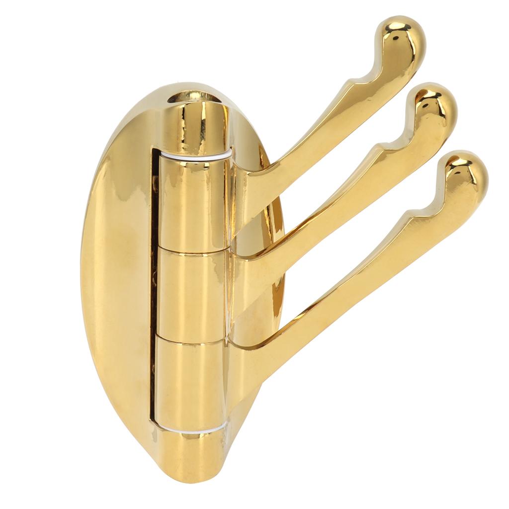 Clothes Hook Wall Mount 180 Degree Foldable Coat Hook Hanger for Home Bathroom Bedroom(ChromePlate )