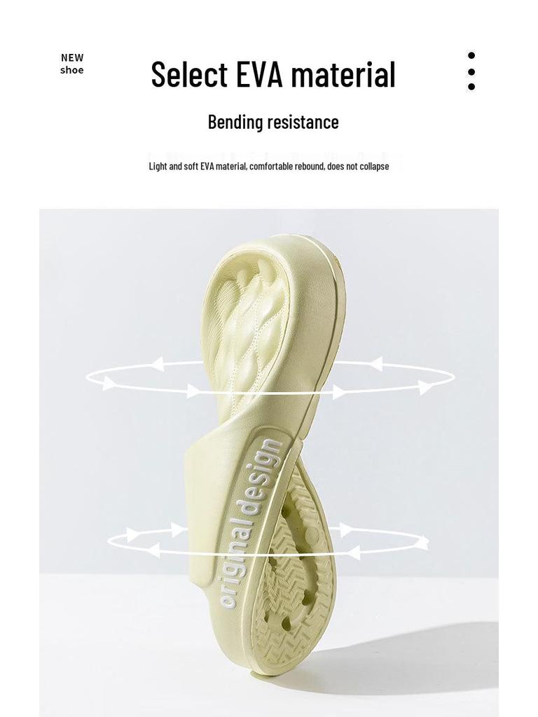 Men's Plus Size Non-Slip EVA Slippers - Indoor/Outdoor, Soft Sole, Cool Design