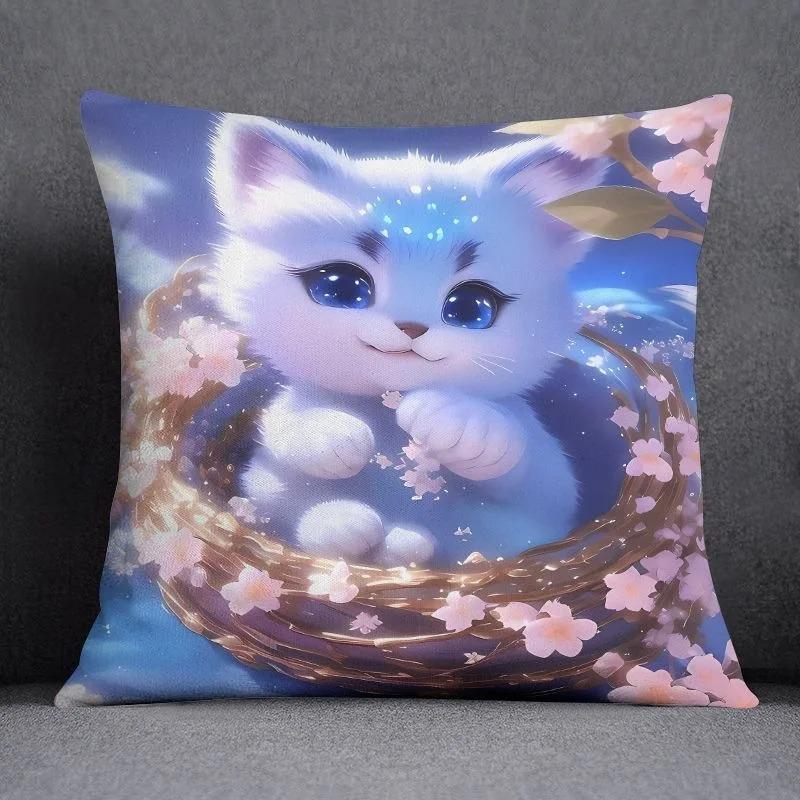 Høyverdig Fox Cat Putetrekk Bilpynt Kontor Stue Sofa Hjem Putetrekk