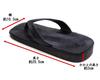 [Shigi] Men's All-Weather Sandals, Water-Resistant, Injection-Molded Upper, Made in Japan, Black