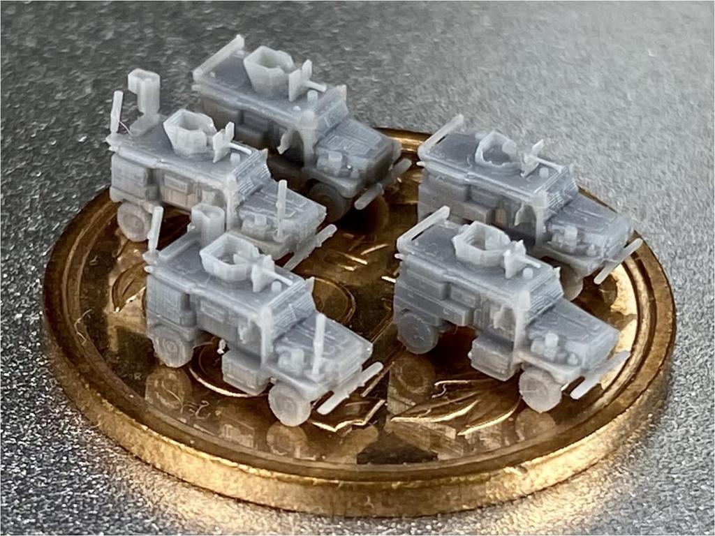 Firestarter 1/700 Scale Modern American Cougar MRAP 4x4 Set 3D Printer Kit FS-MUS8