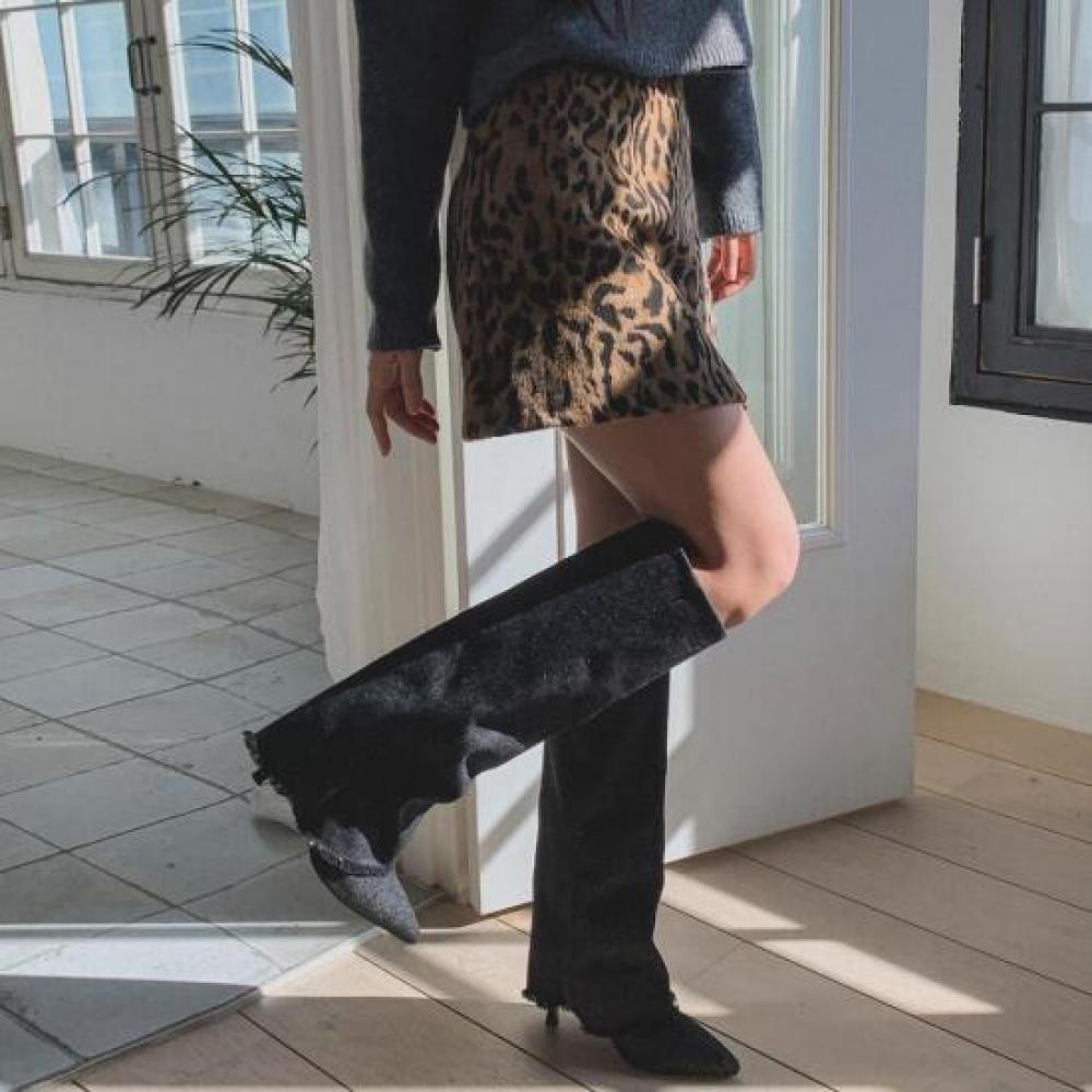 New ArrivAls Open Run A Line Wool Skirt zebrA Winter pArty Skirt