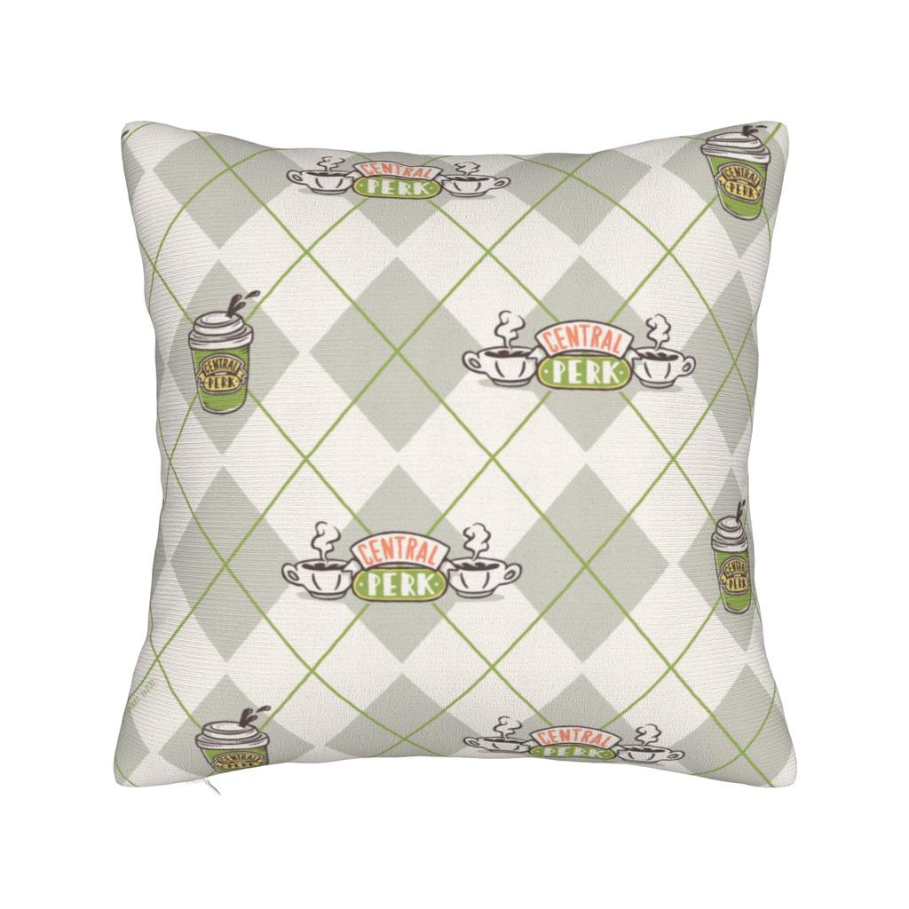 Federa per Cuscino Central Perk Friends TV Merch Stampa Federa Cuscino Copricuscini Decorazione Auto con Zip Multitaglia