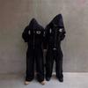Personalized Street Style European and American Unisex Cartoon Comic Print Hooded Zipper Plus Pocket Hip-hop Hoodie