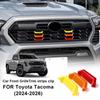 Car Front Grille Badge Emblem for Toyota Tacoma 2025 2025 2026 Strip Air Inlet Auto Exterior Car Accessories Styling 3 Colors