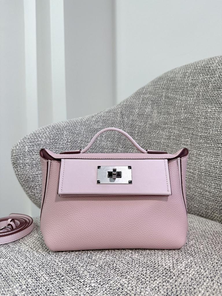 Togo cowhide 2424 bag lychee pattern shoulder bag hand bag high-end dumpling bag portable messenger bag female