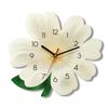 Wanduhr mit Quarzwerk, neues Wohnzimmer, hochwertige kreative Blumendekoration, stumme MDF-MDF-Uhr