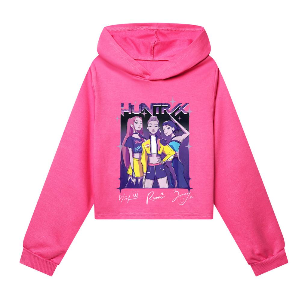 

5022 Детские Толстовки с капюшоном с принтом POP-певицы Руми Мира Зои, Повседневный топ с длинными рукавами 170cm розы красного