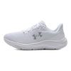 Under Armour Charged Pursuit 4 White Metallic Silver Women Sneakers 3028261-101