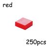 Non-Toxic 250Pcs 3070 1X1 Bricks Flat Tile Moc Assemble Particles Smooth 1*1 Building Blocks Diy Educational Creative Parts Toy For Kids