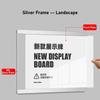 Reusable Acrylic Sign Holder Rectangle Poster Frame Modern Display Board  Price Listing