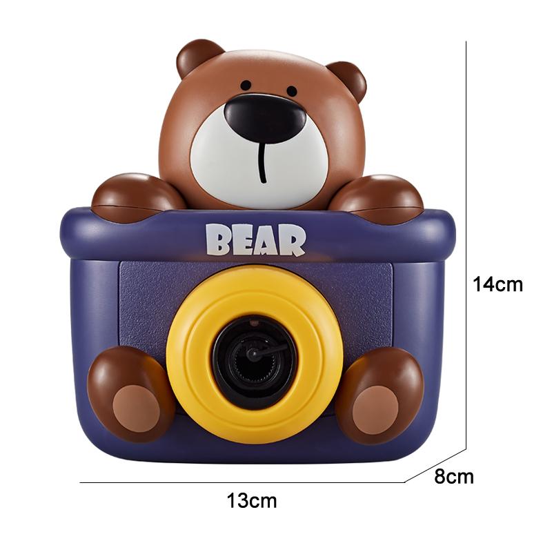 Cute Porous Electric Bear Bubble machine Kid Toy Automatic Soap Blower with Lights Music Summer Outdoor Party Games toys