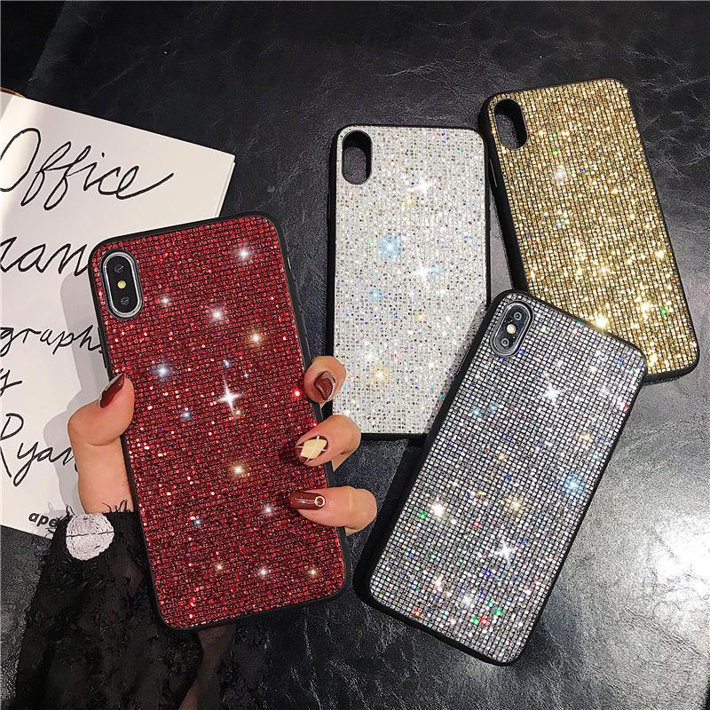 Luxury Sequin Glitter Girl Wear-Resistant Protection Phone Case for iPhone Samsung Huawei Xiaomi Redmi