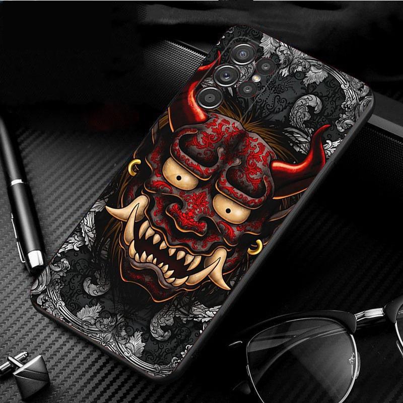 Phone Case for Samsung S26 S25 S24 S23 S22 Ultra S23 S22 S25 Plus S24 FE S26Edge Japanese Samurai Oni Mask