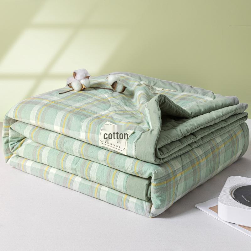 Xinjiang Cotton Summer Quilt: Lightweight, Machine-Washable, Cooling Blanket for Single or Double Beds