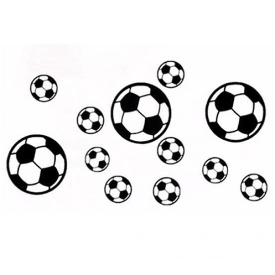 12Pcs/Set Football Soccer PVC Wall Art Sticker Decal Boys Bedroom Home Decor ADM