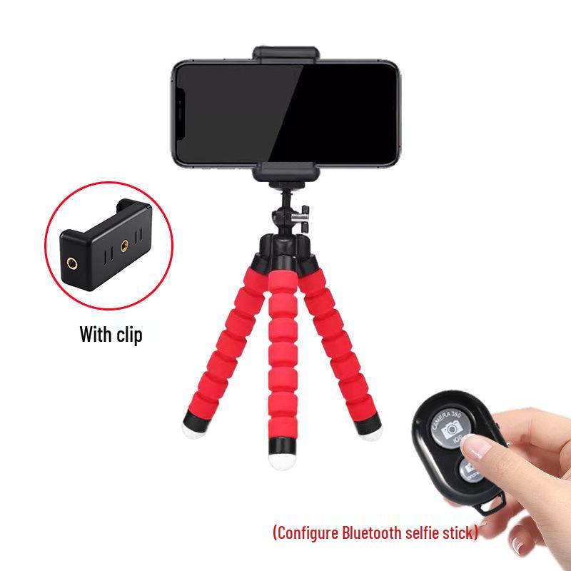 Octopus Mobile Phone Stand: Multi-Function Selfie, Live Photo Mini Tripod
