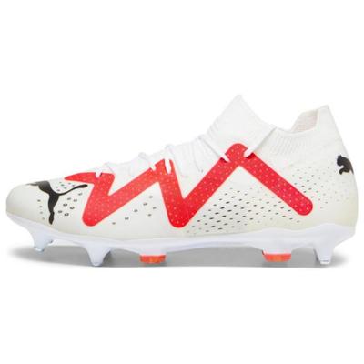 Future Match MxSG Unisex White Black Fire Orchid Soccer Cleats 107369-01