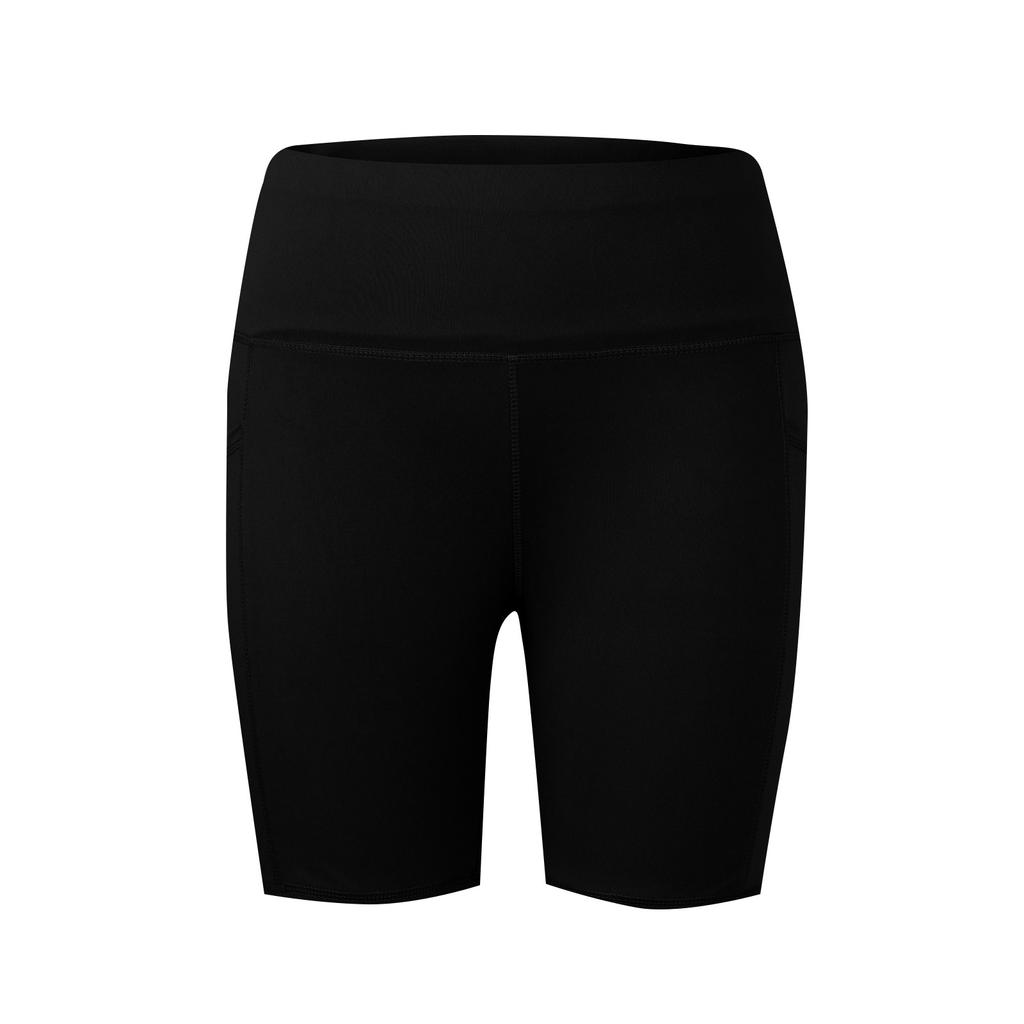 Women's Color Pocket Sports High Waist Yoga Shorts Casual Sports Quick Dry Shorts