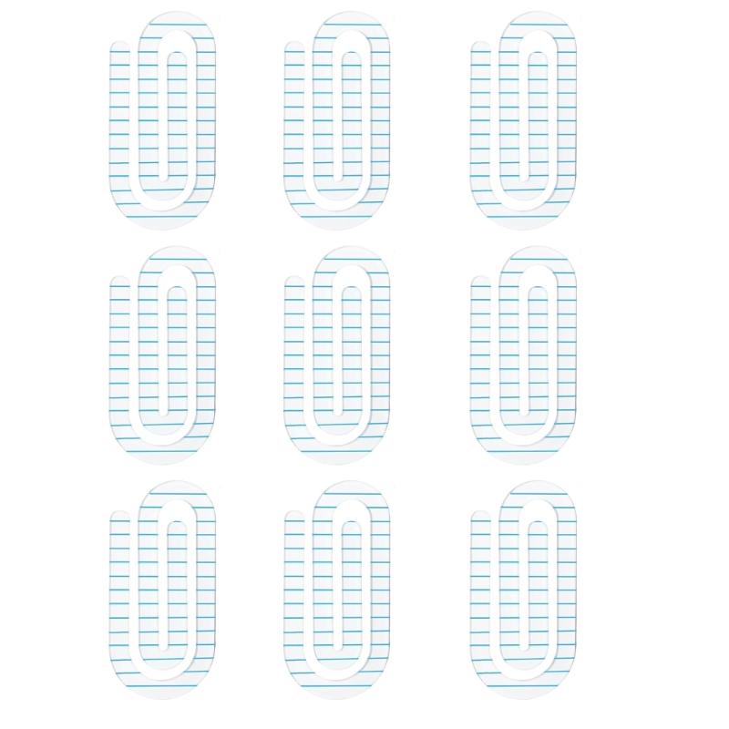 Acrylic Paper Clips,Reusable Heat Printed Transparent Bookmarks Clip For Document Organization Reading Accessories
