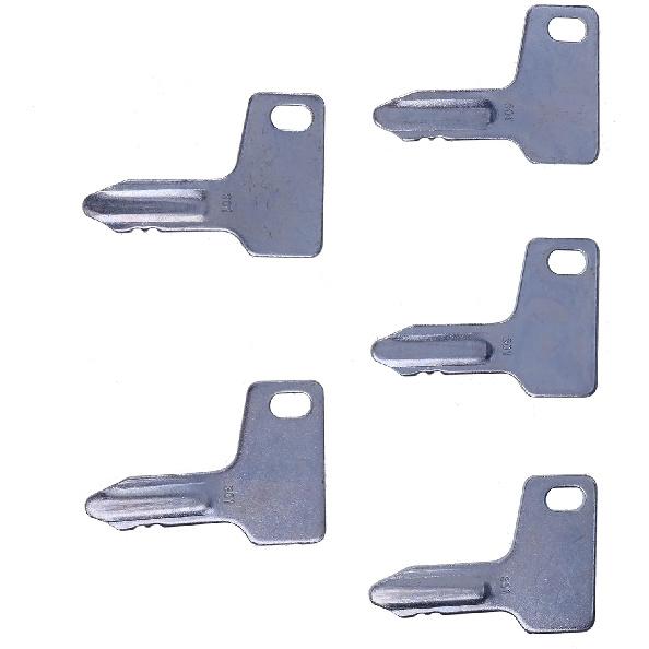 Solarhome 5pcs Ignition Keys AT110583 RG60472 933110-00301 Key 301 for Yanmar SV08-1 SV100 SV100-1 Mini- Excavators YB301 YB351 B14 B22-2 B7-3 SV100