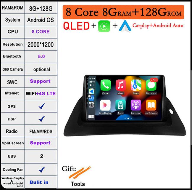 For Renault Kangoo 2009 2012 2015 2016 2017 2018 Car Radio Multimedia Video Player Navigation Android Auto