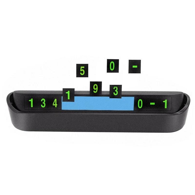 Car Sticker 1x Car Temporary Stop Sign Parking Card Telephone Number Card Plate for Mercedes Benz W212 W204 W211W168 W213 W205 W