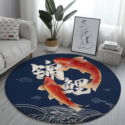 Tappeti Rotondi in Stile Giapponese Onde Tappeto Divano Casa Soggiorno Camera da Letto Tappetini da Pavimento Kanagawa Tappeto Bagno Tapetes