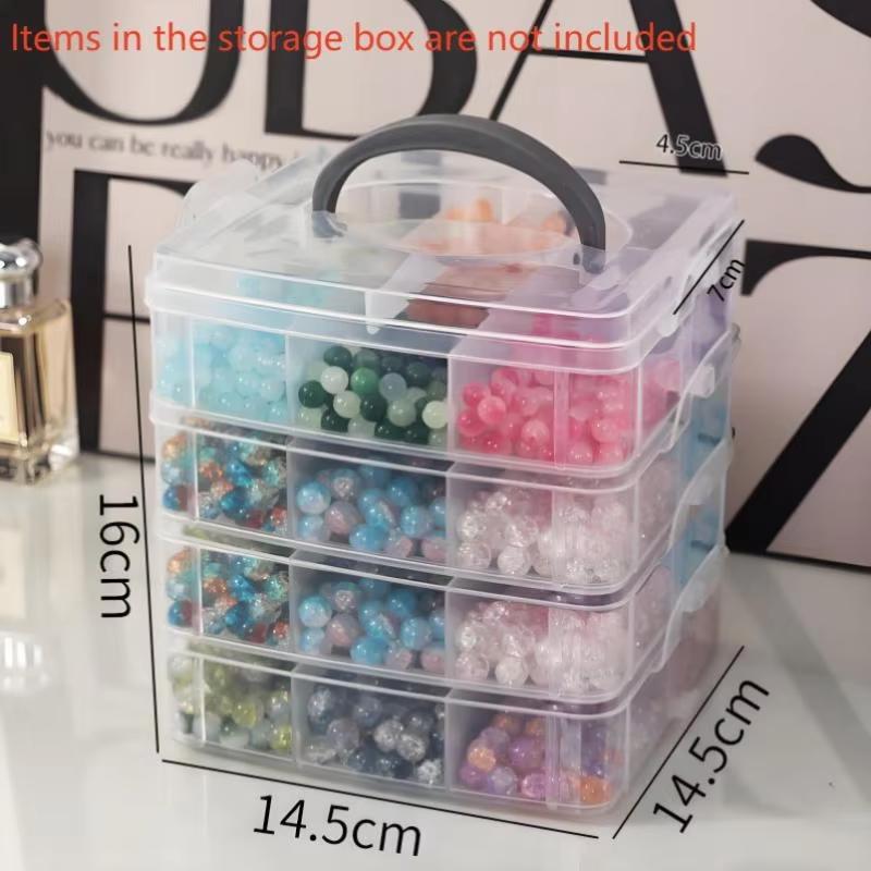 Transparent Adjustable Stackable Compartment Slot Plastic Storage Box For Organizing Toys Jewelry