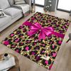 1PC Leopard print Glitter Extra Large Non-Slip Floor carpet, Office, family, bedroom, Studio - Large Area Rug Indoor Rugs, Vibrant Colors-W274