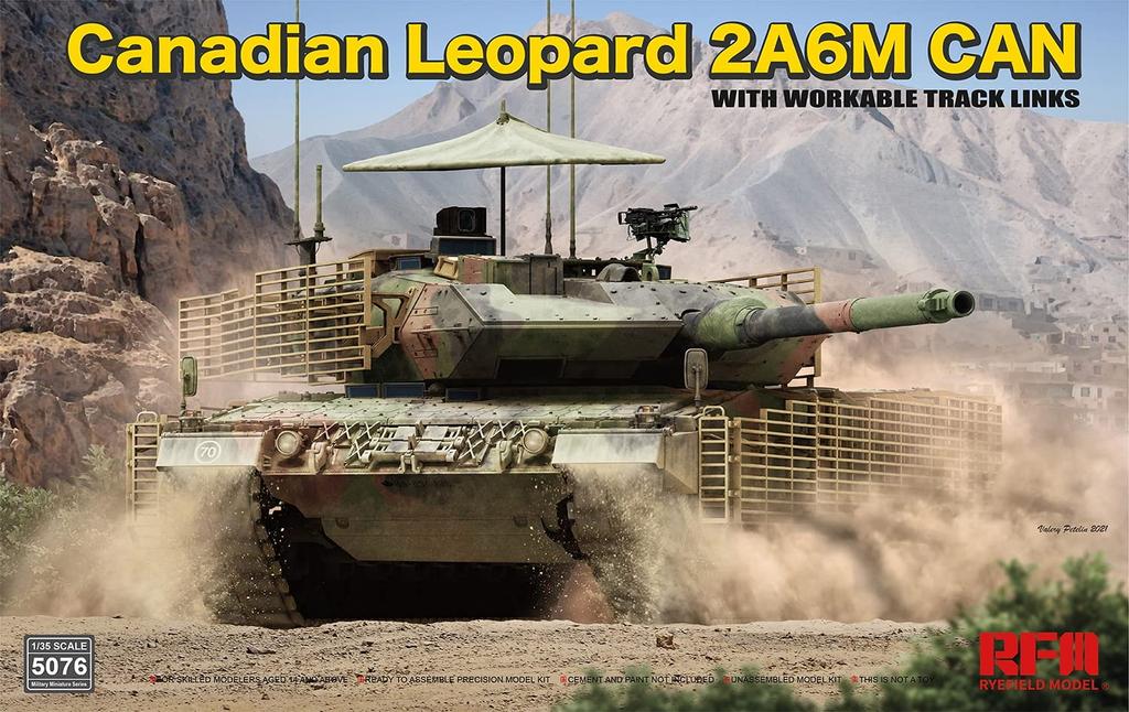 Ryefield Models 1/35 Canadian Army Leopard 2A6M CAN Plastic Model Kit RFM5076