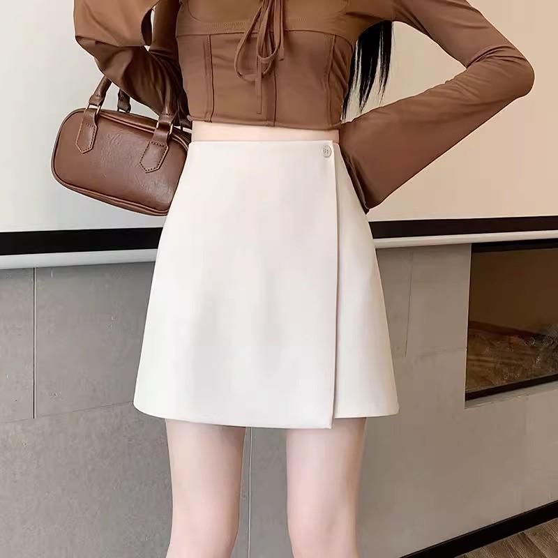 High-Waist Irregular A-Line Midi Skirt for Summer 2025 - Slimming & Versatile for Women