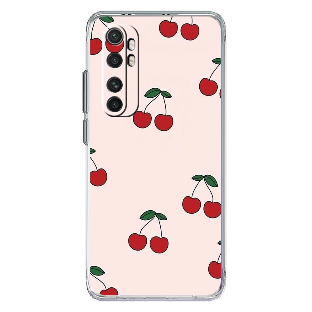 

Phone Case For Xiaomi Mi 15 14 13 14T 13T 12T 10 12 Lite 11 11T Pro Poco X6 X5 X3 NFC F6 Soft Clear Cover Cute Cherry Bow Poco X5