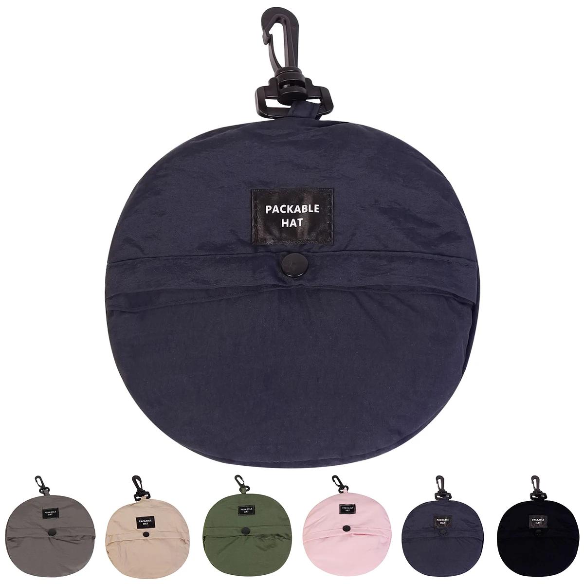 Yiran Bag Women's Grey Unisex Folding Storage Quick Drying Bucket Hats Fishermen Caps Outdoor Casual Cap Sunscreen Hat