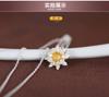925 Silver lotus Necklaces & Pendants For Women Lady Festival Gift -silver-jewelry