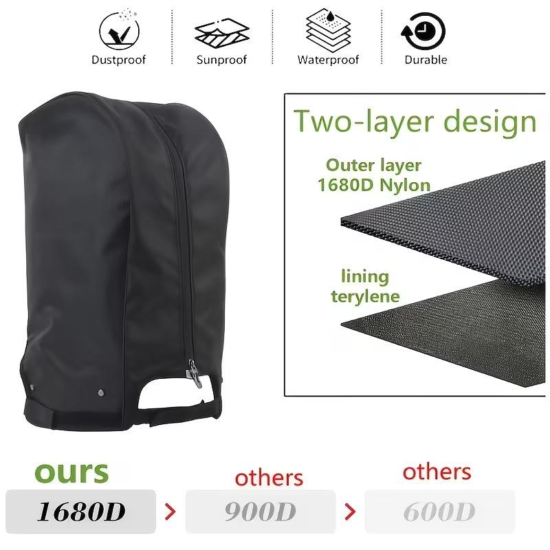 Golf Bag Rain Cover Waterproof Rain Hood 1Pcs Dustproof Club Protector Fits Most Standard Size Golf Bags for Travel