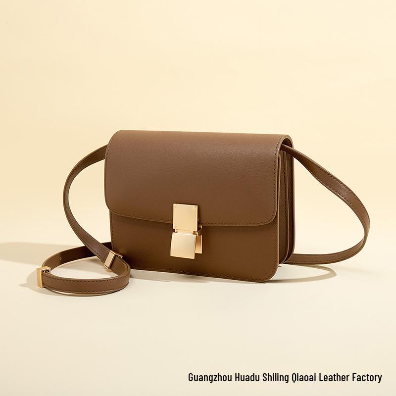 2025 Women's Genuine Leather Tofu Crossbody Bag - Fashionable Summer Shoulder Bag