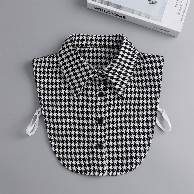 New Fake Victorian Stand Up Collar White Black Lace Collars Detachable For Women Blouse Lapel Shirt False Collar Woman