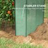 Green House, Mini Greenhouse with 2 Roll-up Doors, Vent Holes and Reinforced Cover, 100 x 80 x 150cm