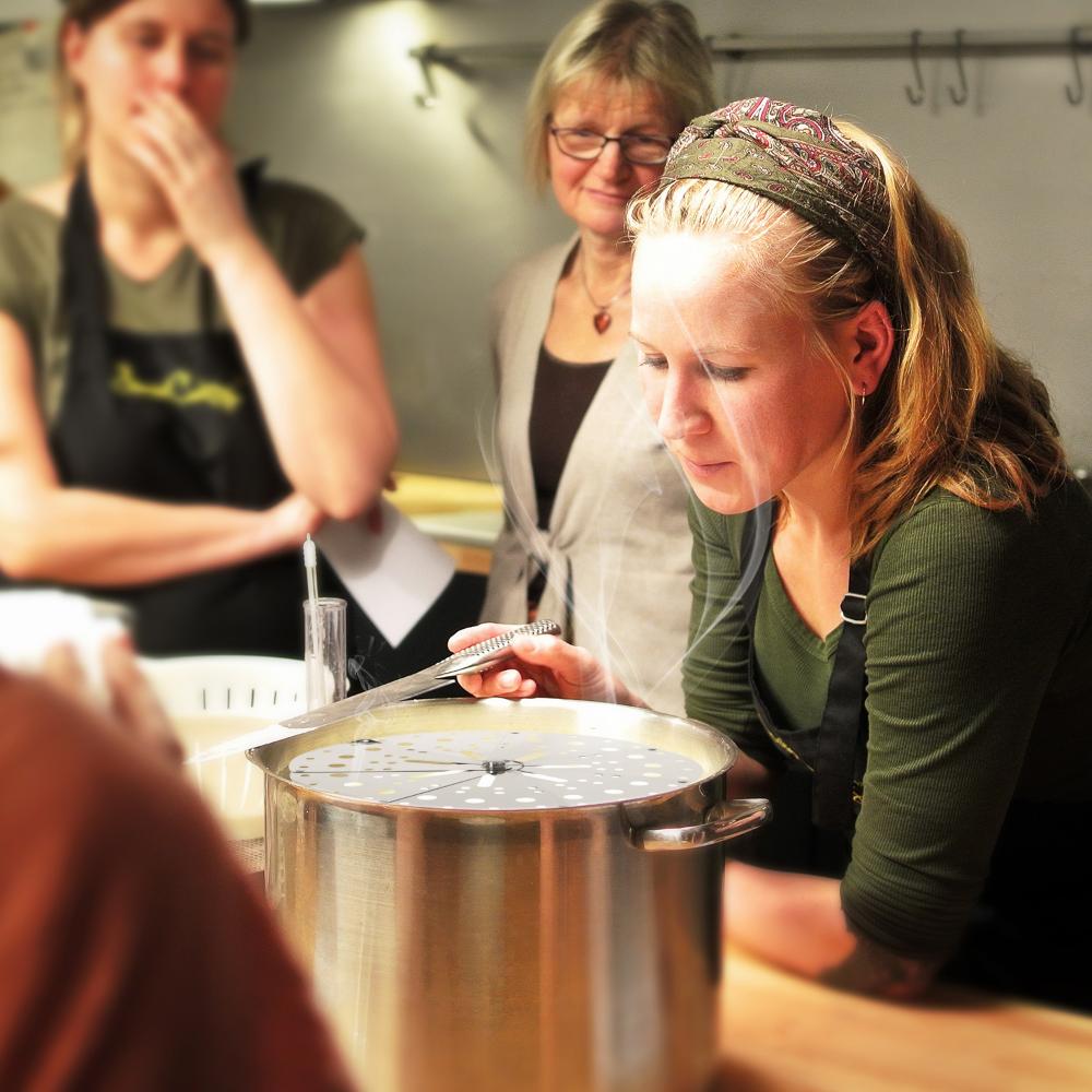 Uttrekkbar dampinnsats Indre lokk overløpsdeksel Justerbart rustfritt stål nedfellbart lokk