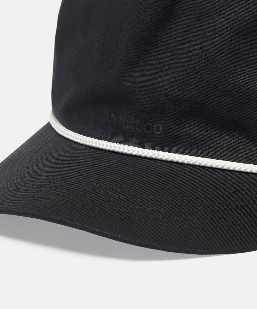 Deossingindeeodeeo 5 Panel Rope Cap Black
