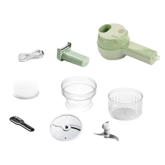Electric Vegetable Chopper with Storage Box Egg Beater Cordless Mini Food Processor for Fruits Potatoes Handheld Efficient Kitchen Tool