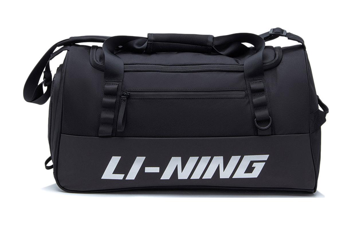 Li Ning Polyester Sports Handbag Regular Unisex Black ABLT003-1