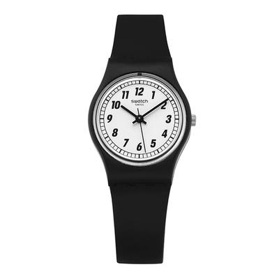 LB184 SOMETHING BLACK Women's Silicone Strap Watch